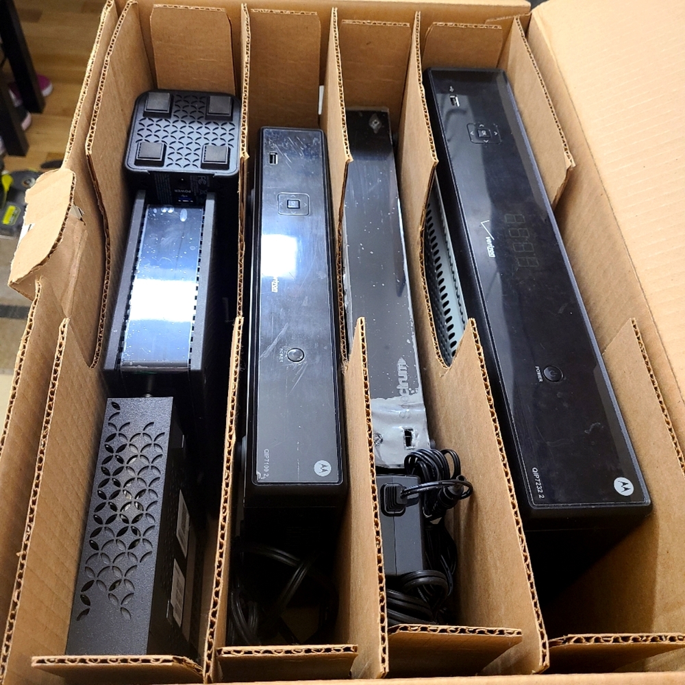 Routers & DVR CABLE BOXES